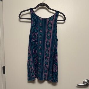 Anthropologie Floral Patterned Sleeveless Top